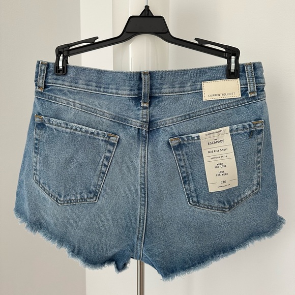 NWT Current/Elliott The Escapade Mid Rise Jean Short | Size: 27 - Picture 3 of 8